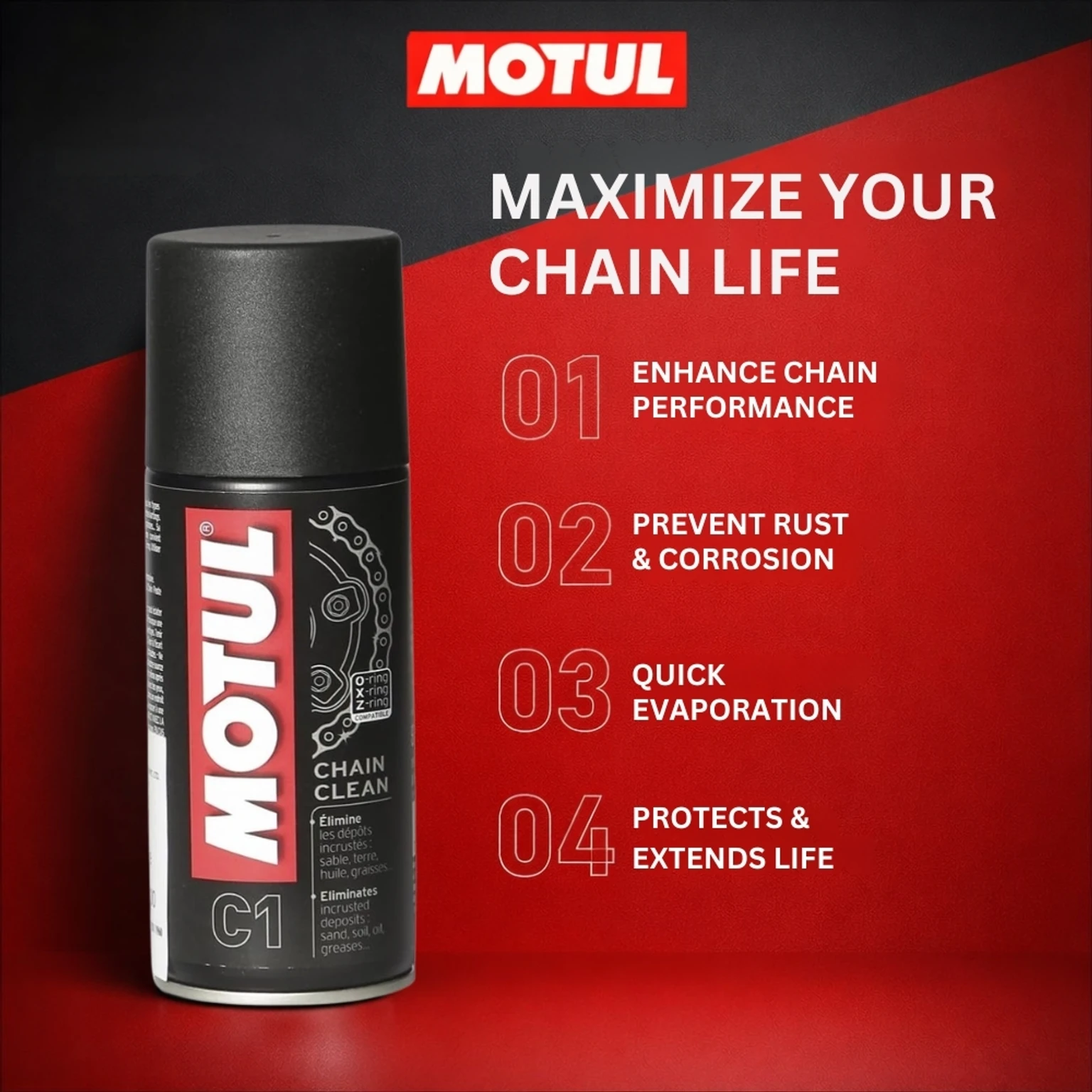 motorcycle chain spray motul delivery andaman