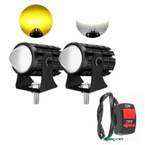 Mini Drive Fog light Pair Yellow White Economy