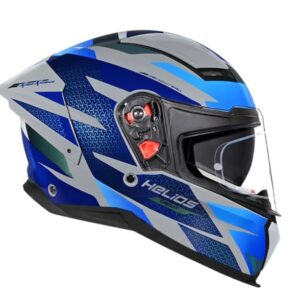 STUDDS HELIOS D2 CIRCUIT DECOR GLOSS GREY CHAMELEON BLUE/GREEN