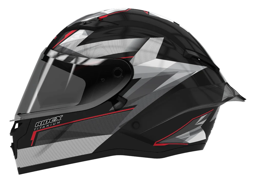Ridex titanium glossy helmet port blair