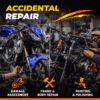 bike accident dent repair and repaint service