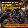 motorcycle scooter tyre fitting workshop