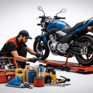 Motorcycle service and repair at bike workshop in Port Blair