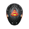 superman helmet top view red
