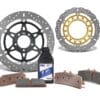 motorcycle brake shoe disc port blair