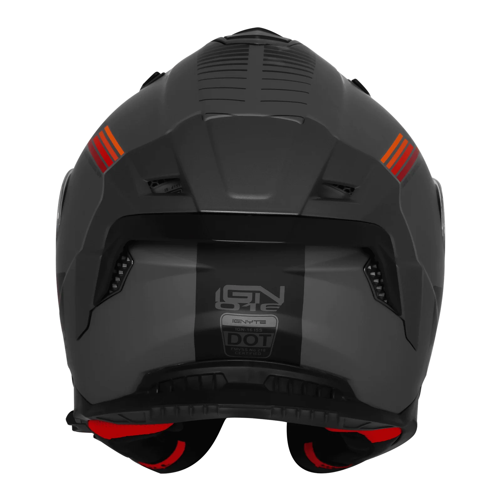 IGN 16 Grey Red Helmet Andaman IGNYTE IGN Helmet Andaman