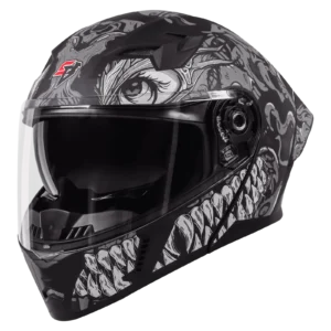 SBA 20 Black Grey Helmet Port Blair