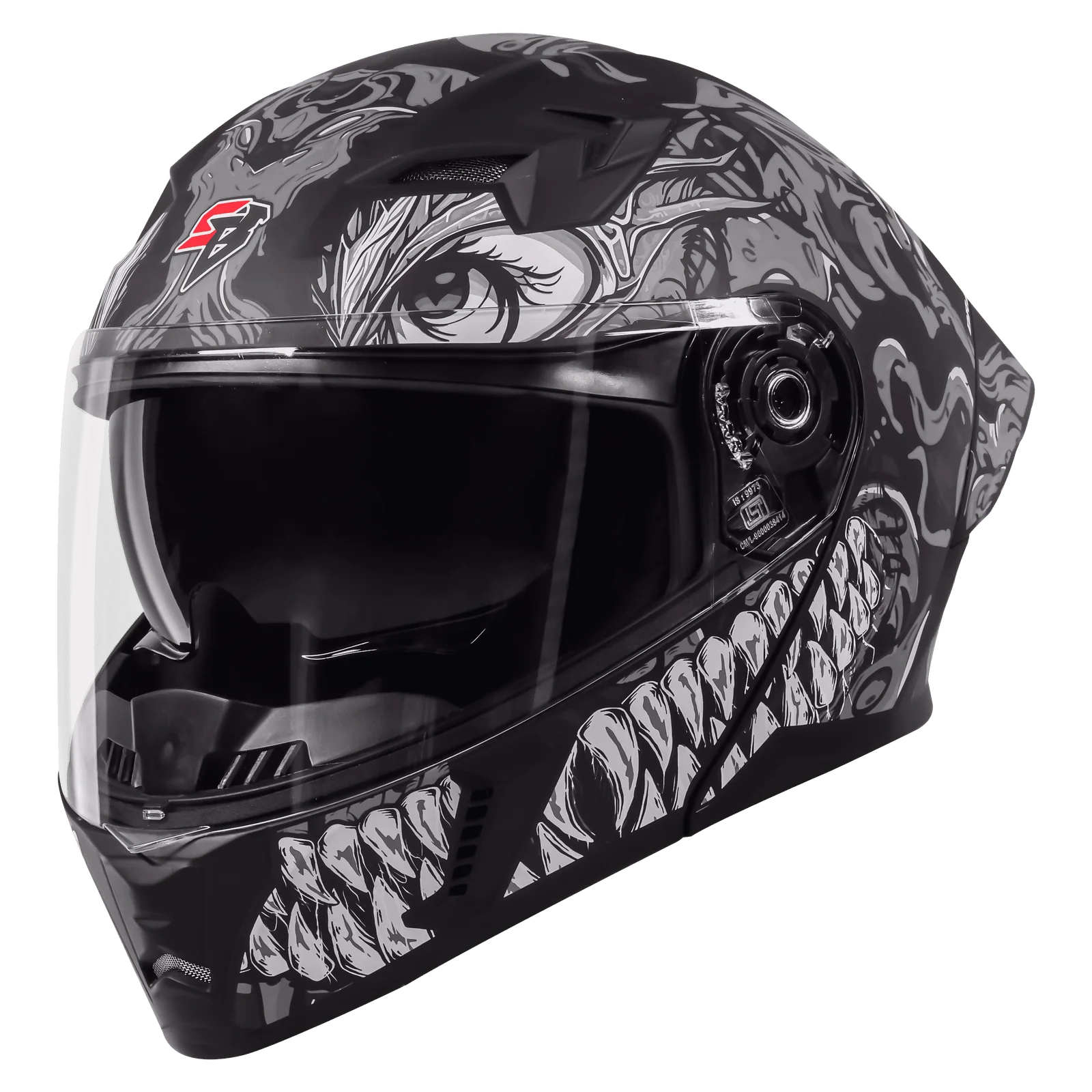 SBA 20 Black Grey Helmet Port Blair