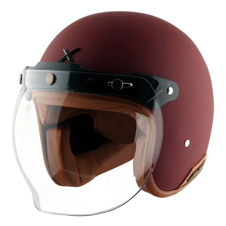 axor chestnut red cruiser helmet