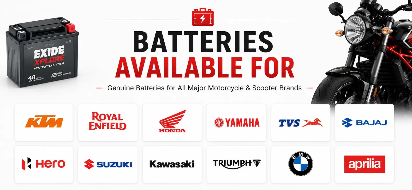 ktm royal enfield bajaj pulsar activa battery charging shop