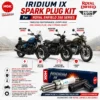 NGK Iridium spark plug kit with plug cap for meteor 350 hunter classic reborn bs6