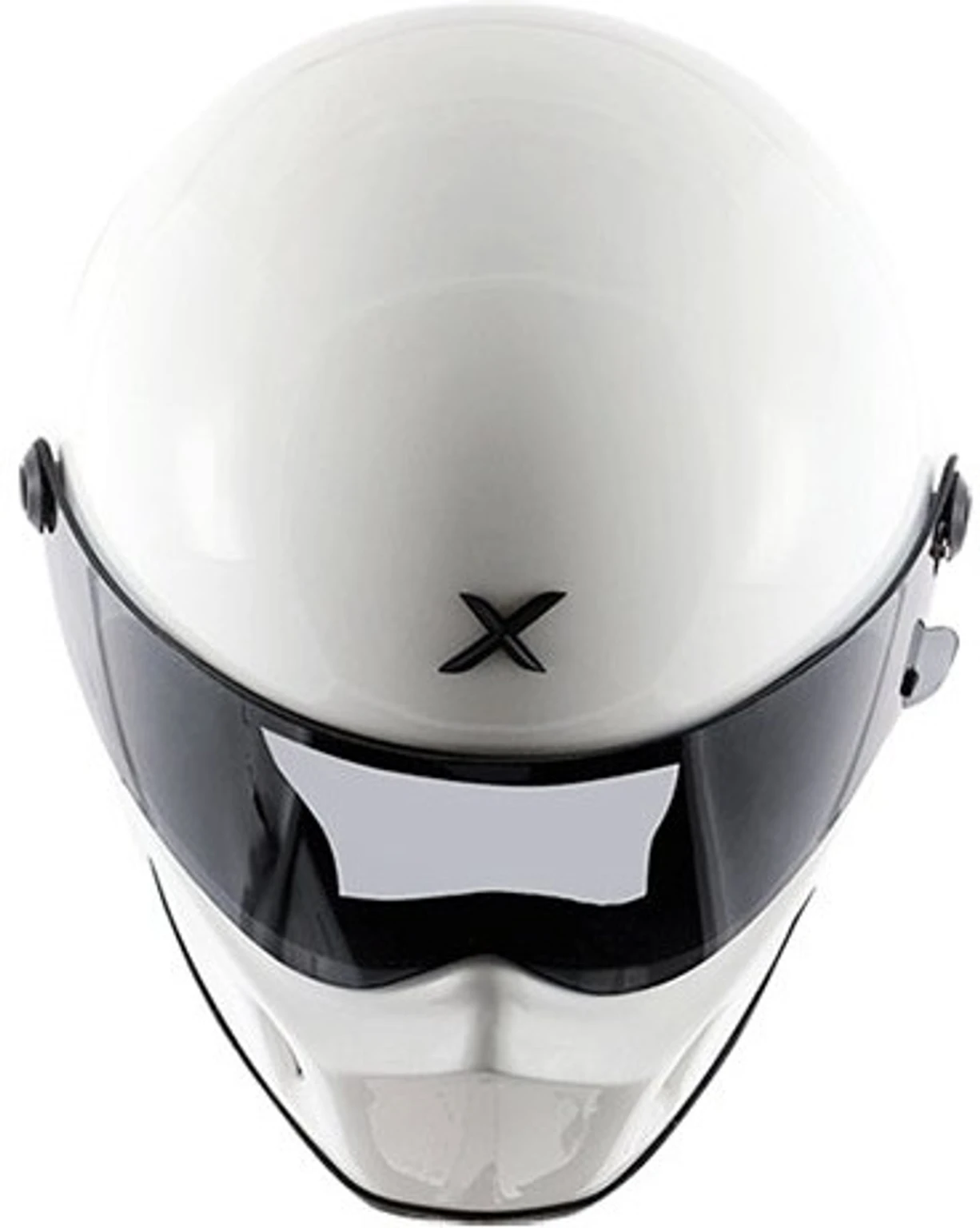 axor retro white helmet top view