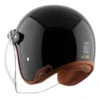 axor open face leather helmet