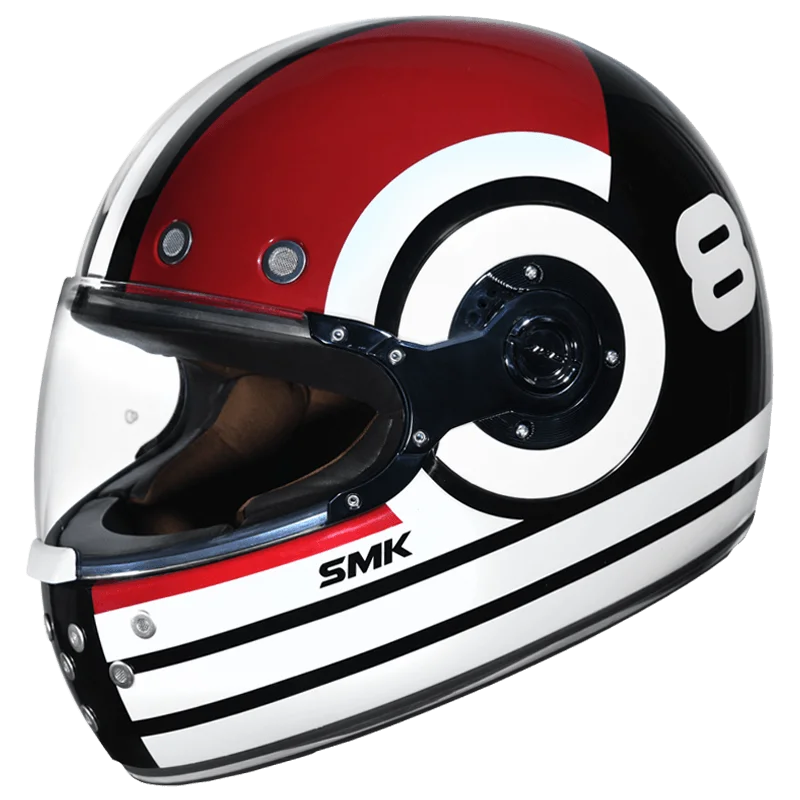 triumph 400 red white helmet