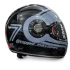 smk retro seven gloss black helmet image