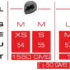 smk retro helmet size chart