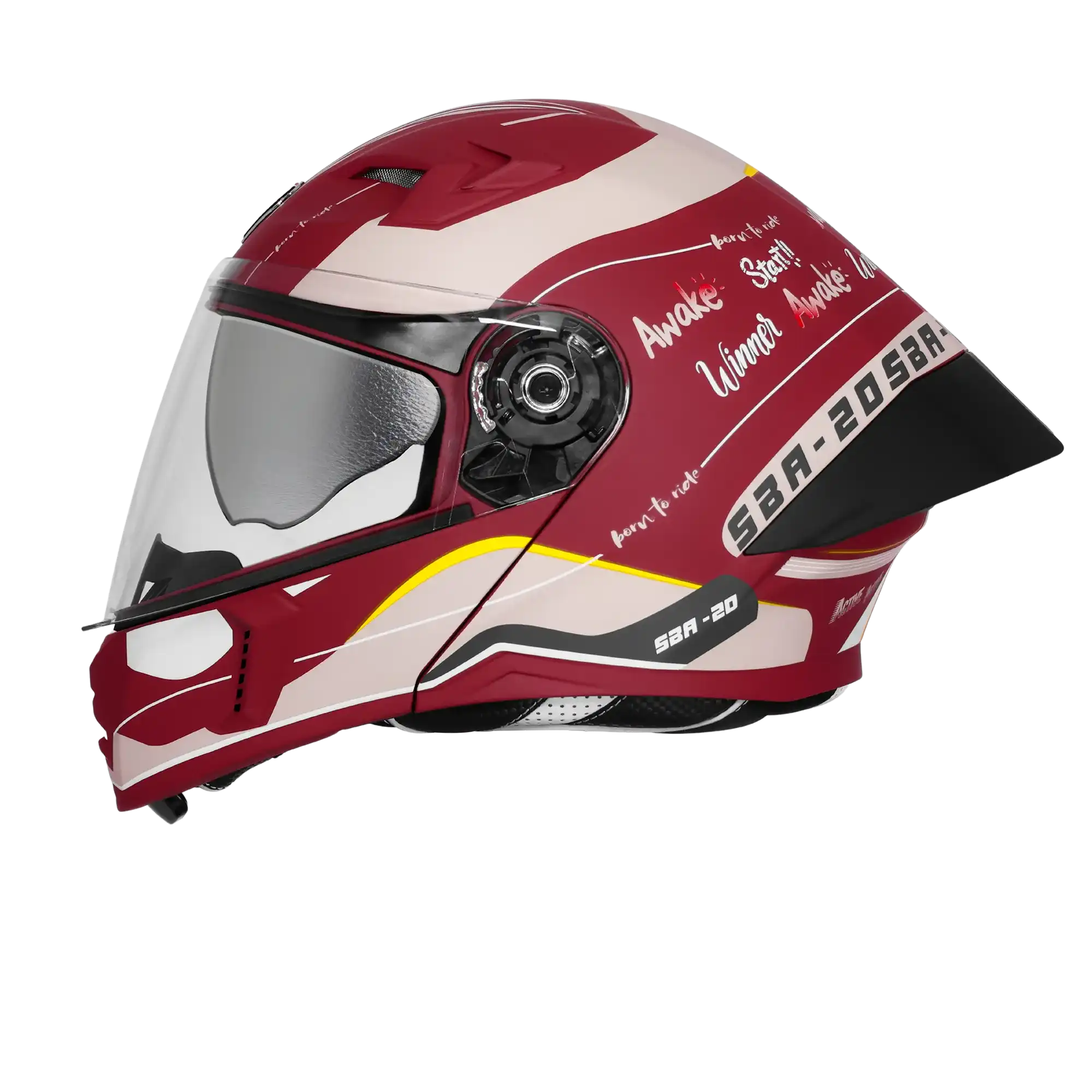 sba20 Maroon with Desert Storm brown helmet