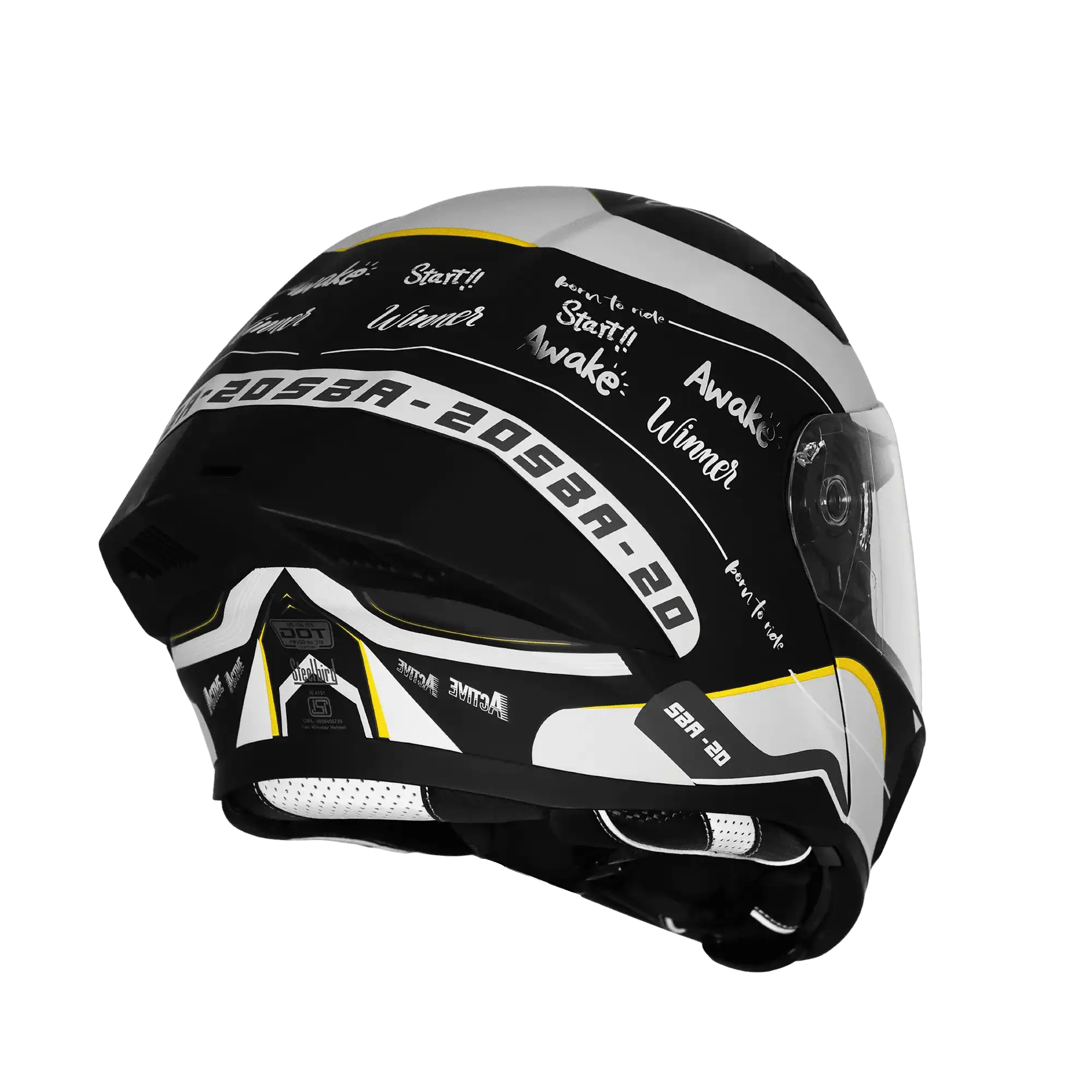 sba-20 black grey helmet andaman