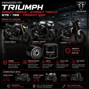 triumph 675 765 street triple oil filter high performance