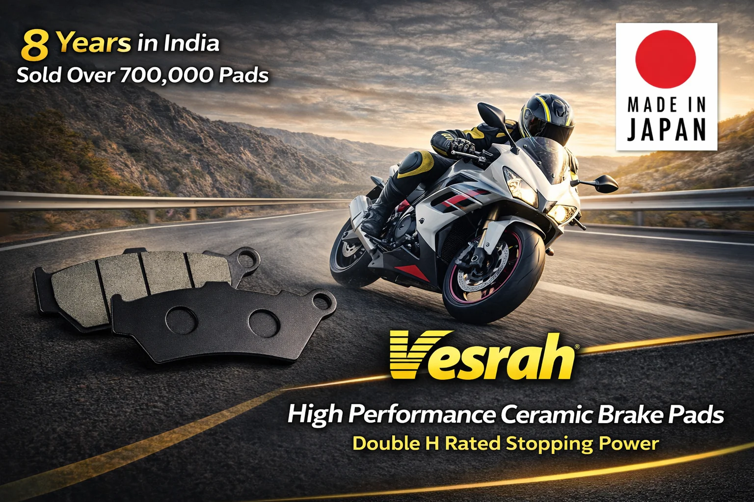 vesrah japan brake pad replacement andaman