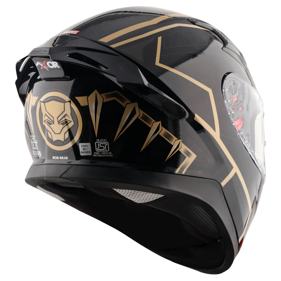 axor marvel black panther black gold helmet havelock