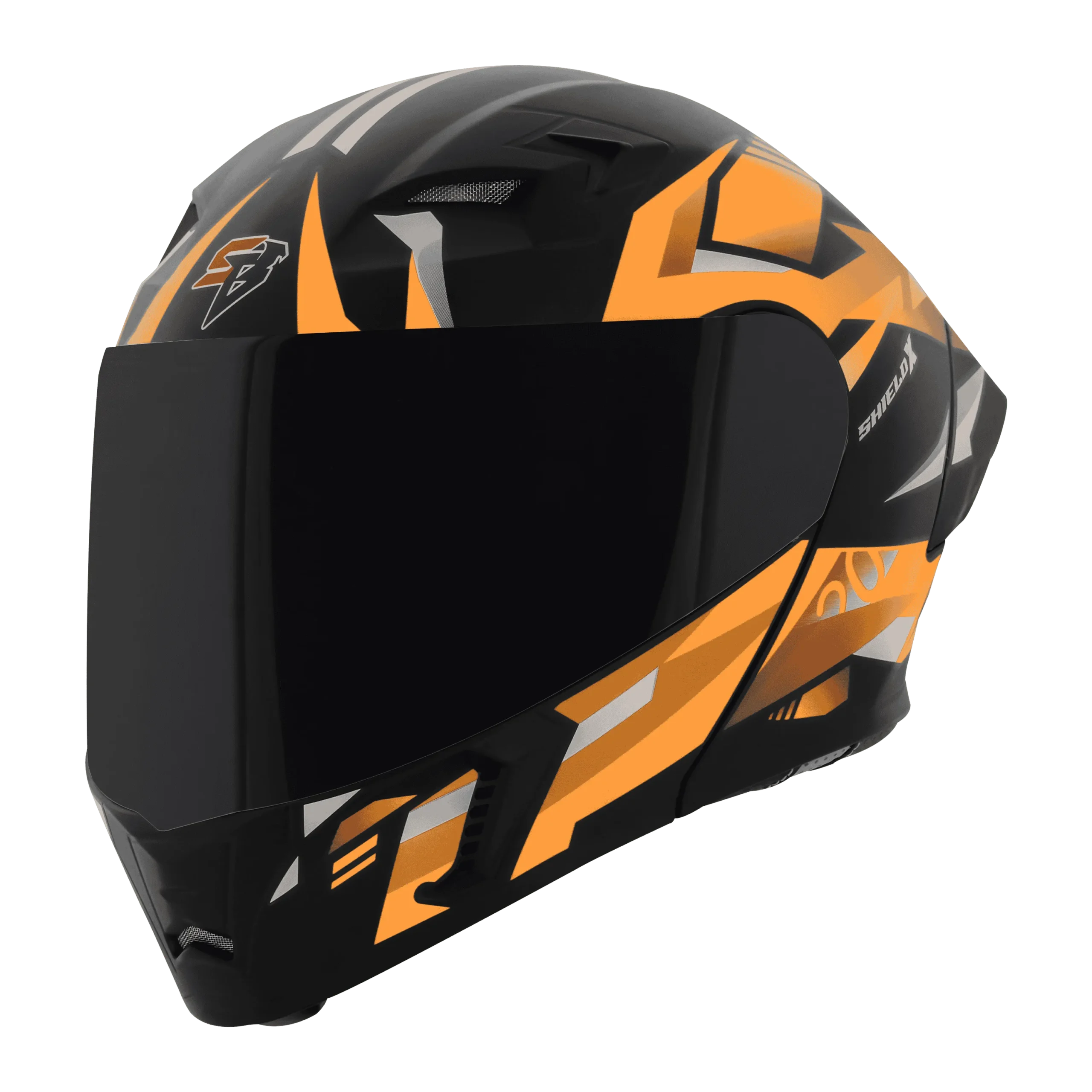steelbird ornage black ktm helmet andaman
