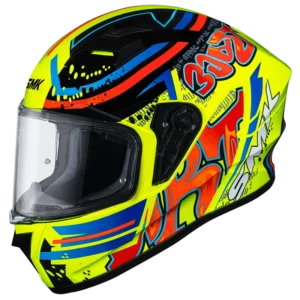 smk yellow neon helmet andaman