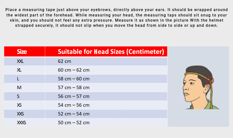 studds helios helmet size check port blair