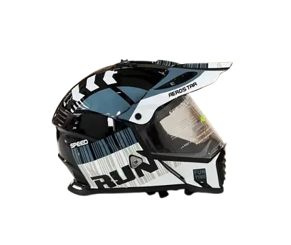 off road white black grey helmet online imported andaman delivery
