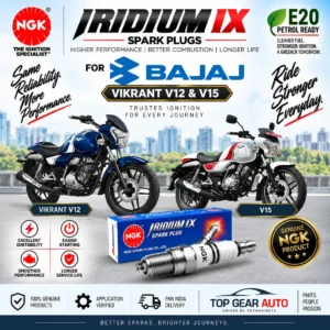 ngk iridium e20 spark plug bajaj v12 v15 andaman