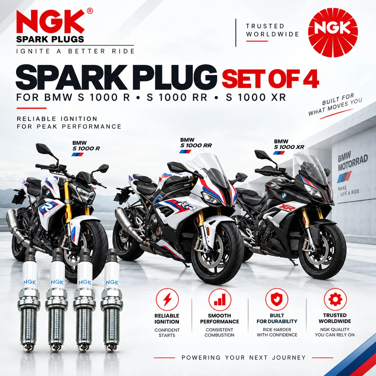 buy ngk LMAR9D-Jfor bmw motorcycles s1000 India