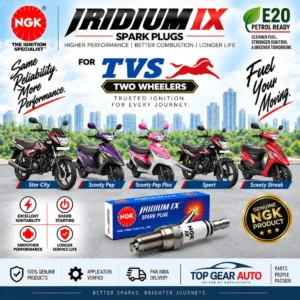 NGK iridium spark plug tvs scooty pep streak andaman