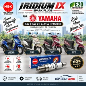 ngk iridium spark plug yamaha scooter rayz alpha fascino old