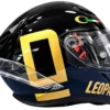 AXR Stealth Leopard Black Gold full face motorcycle helmet