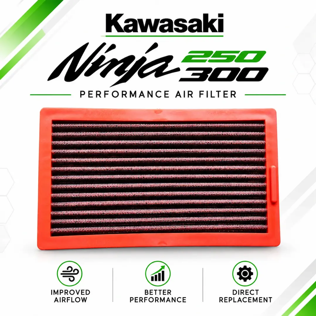 kawasaki ninja 250 300 performance air filter cheap discount offer online