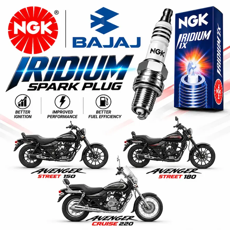 buy genuine ngk iridium spark plug e20 for bajaj avenger 220 cruise 150 180 street online delivery