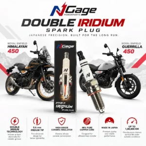 NGage BN8RTIIA-9 double iridium spark plug for Royal Enfield Himalayan 450 and Guerrilla 450 andaman online
