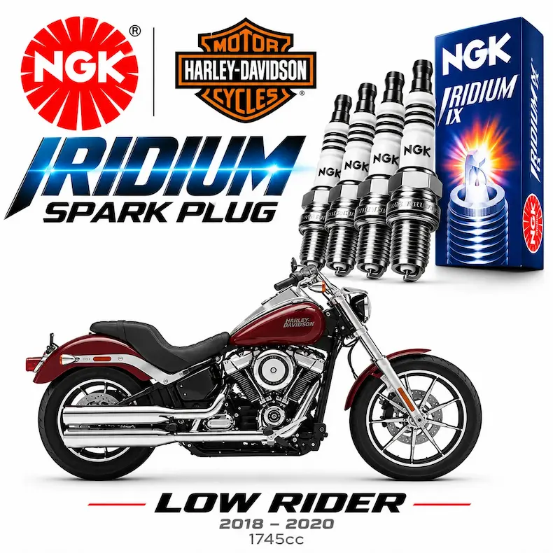 buy harley davidson low rider ngk iridium spark plug set online India