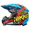 Nikko N-603 FUSS Cyan off-road motocross MX helmet online India
