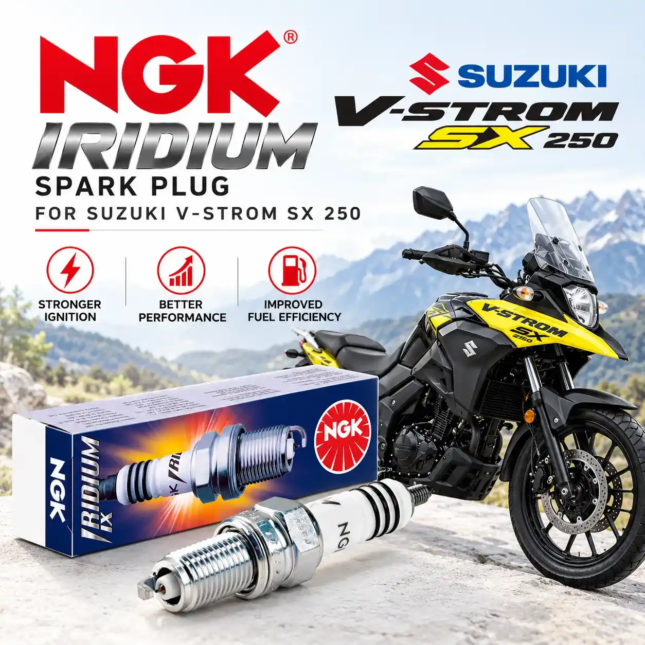 buy ngk iridium spark plug suzuki vstrom sx250 online