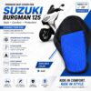 Suzuki Burgman Street 125 seat cover black pattern andaman