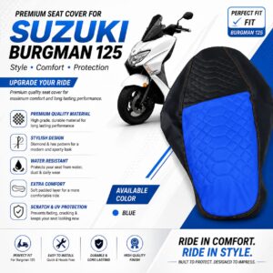 Suzuki Burgman Street 125 seat cover black pattern andaman